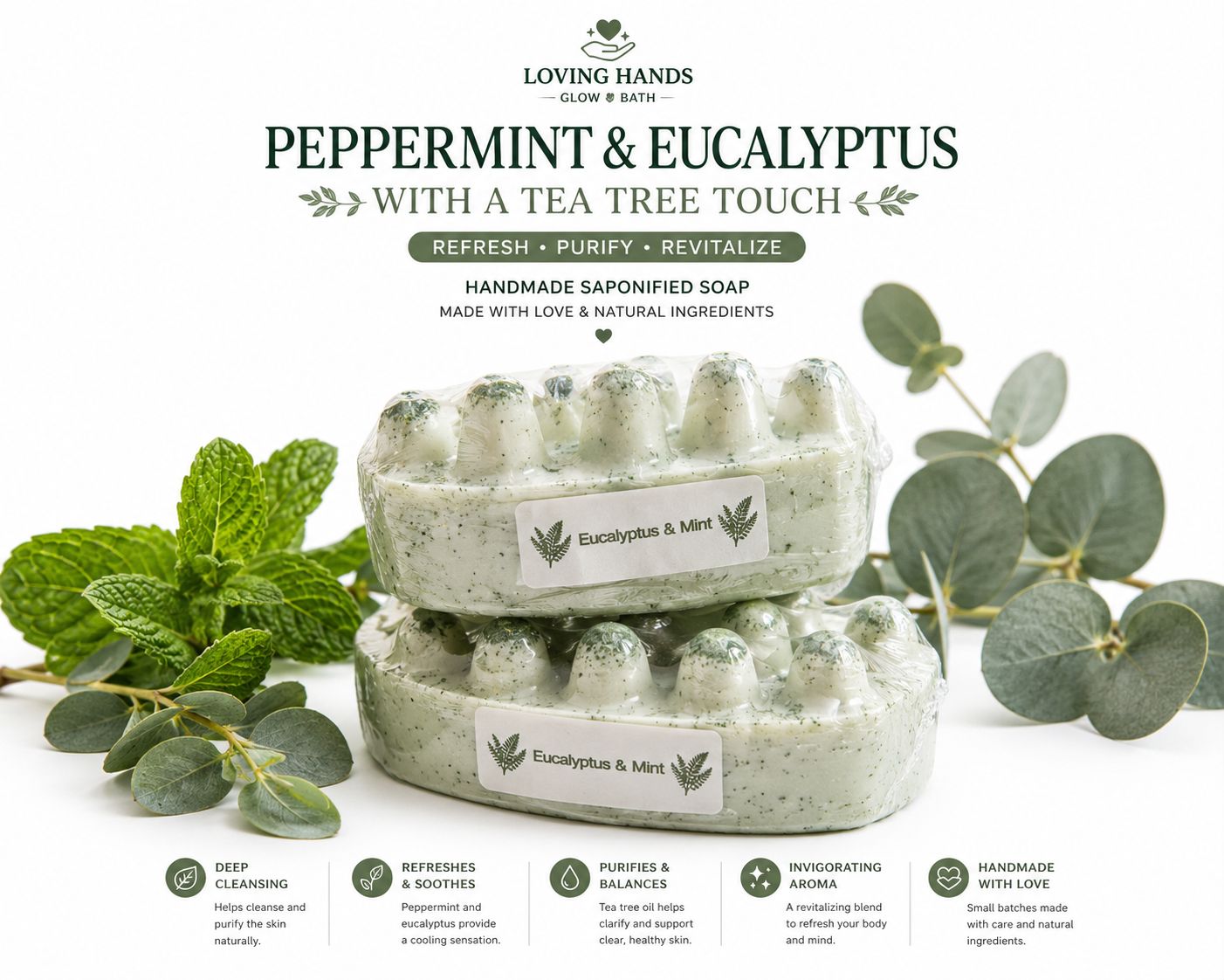 Eucalyptol & Peppermint with a Tea Tree touch