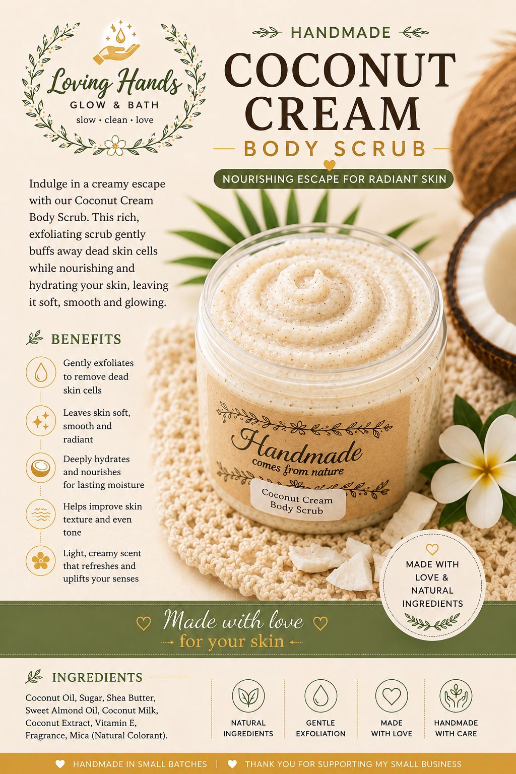 Coconut Cream Body Scrub